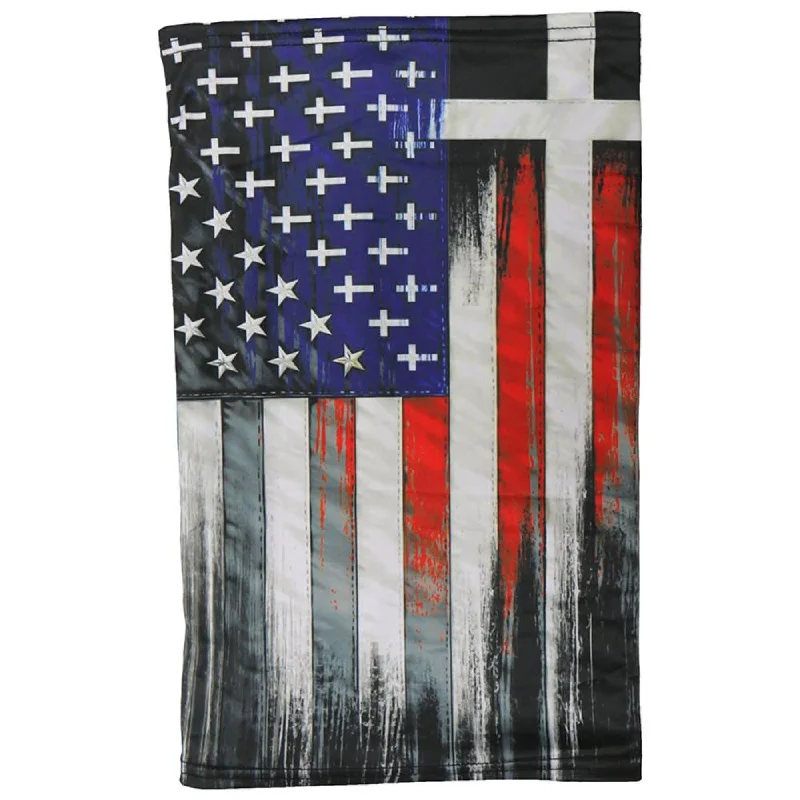 Luxury Style Hot Leathers HWN2015 Flag Cross Neck Gaiter Mask