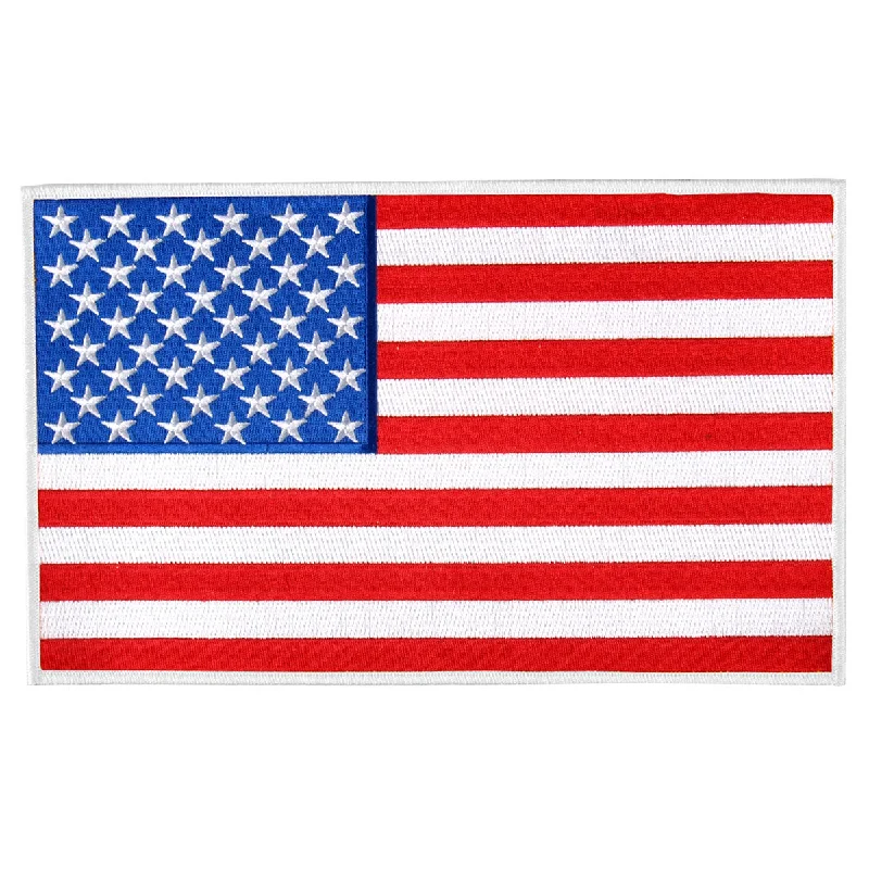 Cozy Outerwear Hot Leathers PPA6151 American Flag White Border 3" x 2" Patch