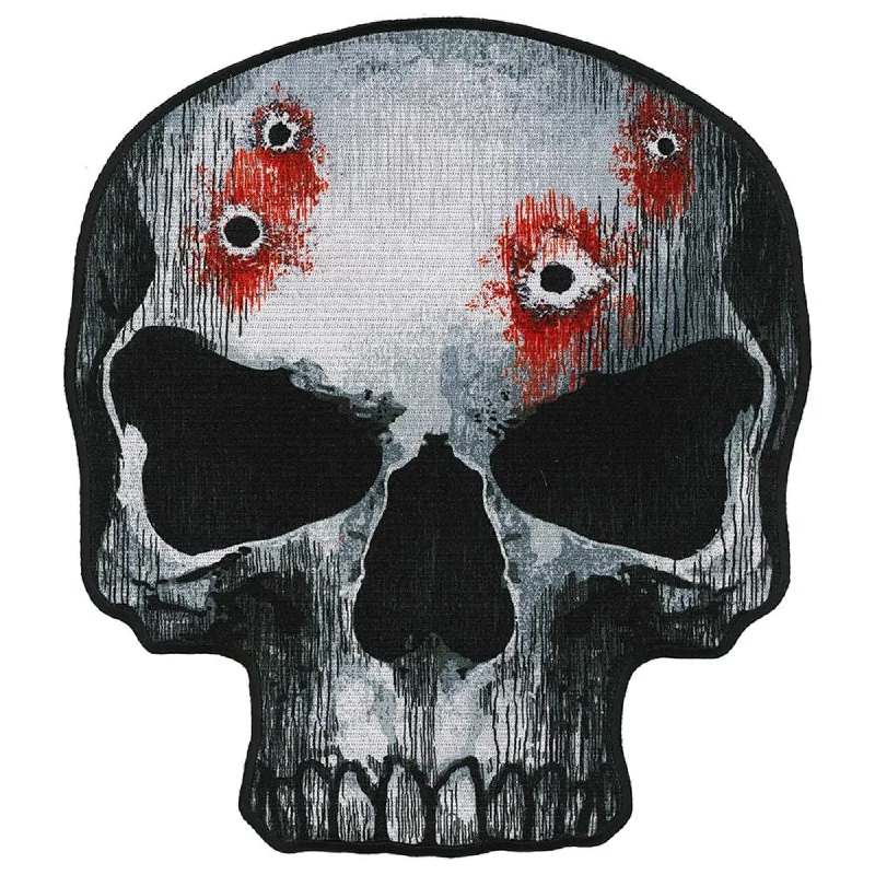 Bottom And Versatile Hot Leathers PPQ1389 Jumbo Skull 10" Patch