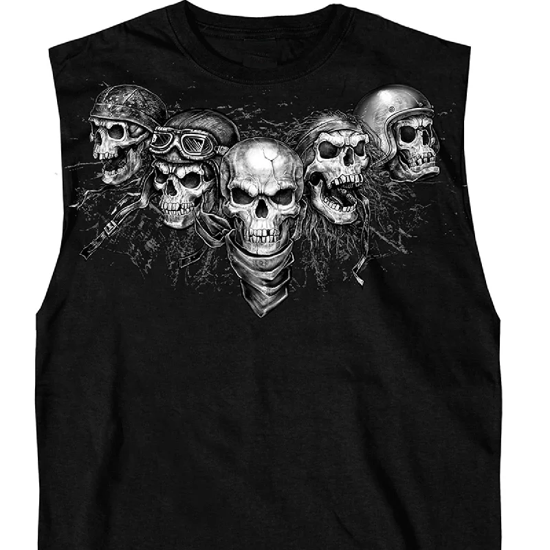 End Of The Year Hot Leathers GMT3423 Men’s Five Skull Sleeveless Shooter Black Tank Top Shirt End Of The Year Hot Leathers GMT3423 Men’s Five Skull Sleeveless Shooter Black Tank Top Shirt