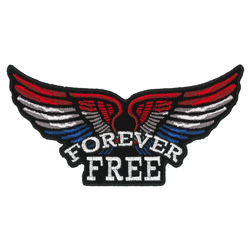 Elegant Style Hot Leathers PPQ1490 Flag Wings 5'' Patch