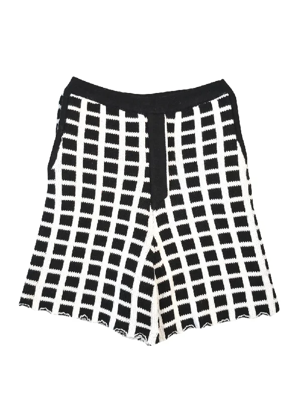 Cute Design Black and White Shorts