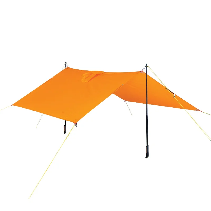 Comfortable Sweaters Poncho Tarp Sil/PU 15D Nylon Orange