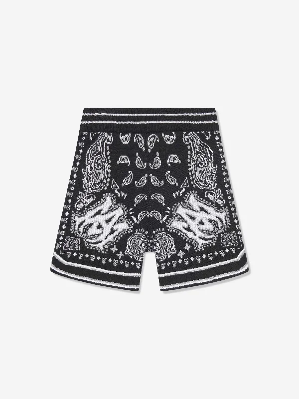 Casual Chic Outfits Amiri Boys Bandana Shorts in Black