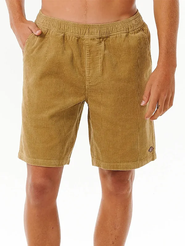 Elegant Fit Classic Surf Cord Volley Short