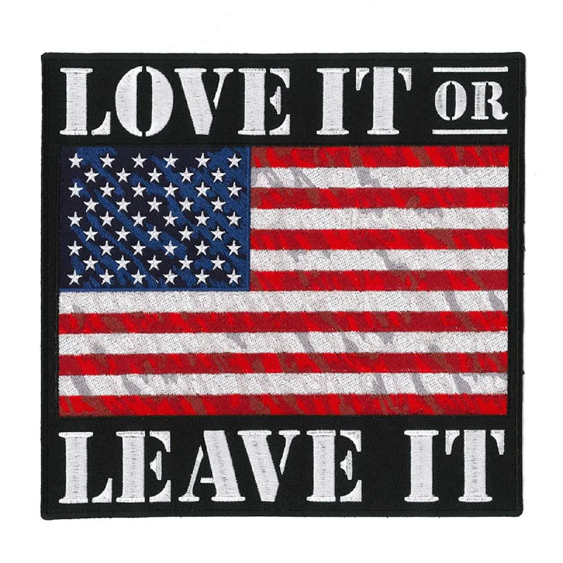 Fashionable And Versatile Hot Leathers PPQ1317 Love It Leave It 8" Patch