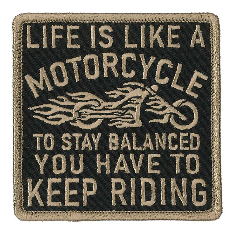 Simple Design Hot Leathers PPL9828 Like A Motorcycle 3"x 3" Patch
