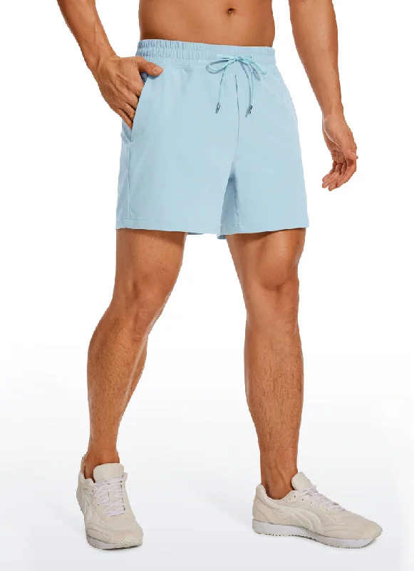 Soft Wear Feathery-Fit Workout Shorts 5''- Linerless