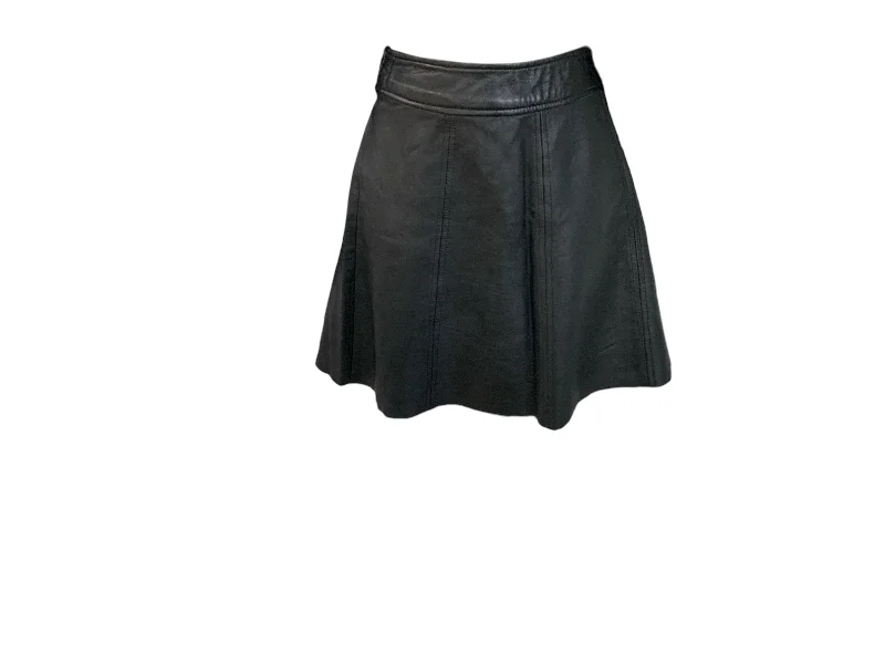 Relaxed Looks PJK LEATHER SKIRT S BLOACK