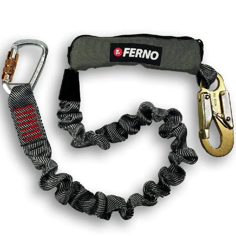 Fashion Pioneer Ferno Lanyard Elasticised 2M TL Biner/Double Hook