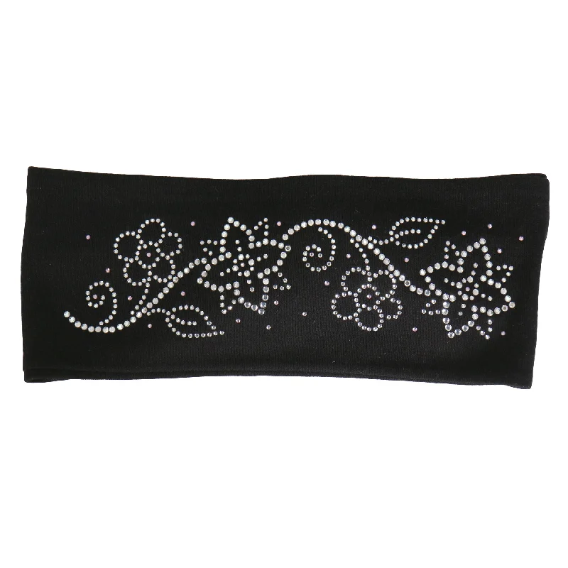 Everyday Style Hot Leathers RWC1005 Original Flowers Bling Headwrap