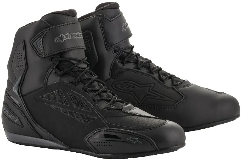 Soft And Comfortable Alpinestars Men’s Faster-3 Drystar Black and Grey Riding Shoes