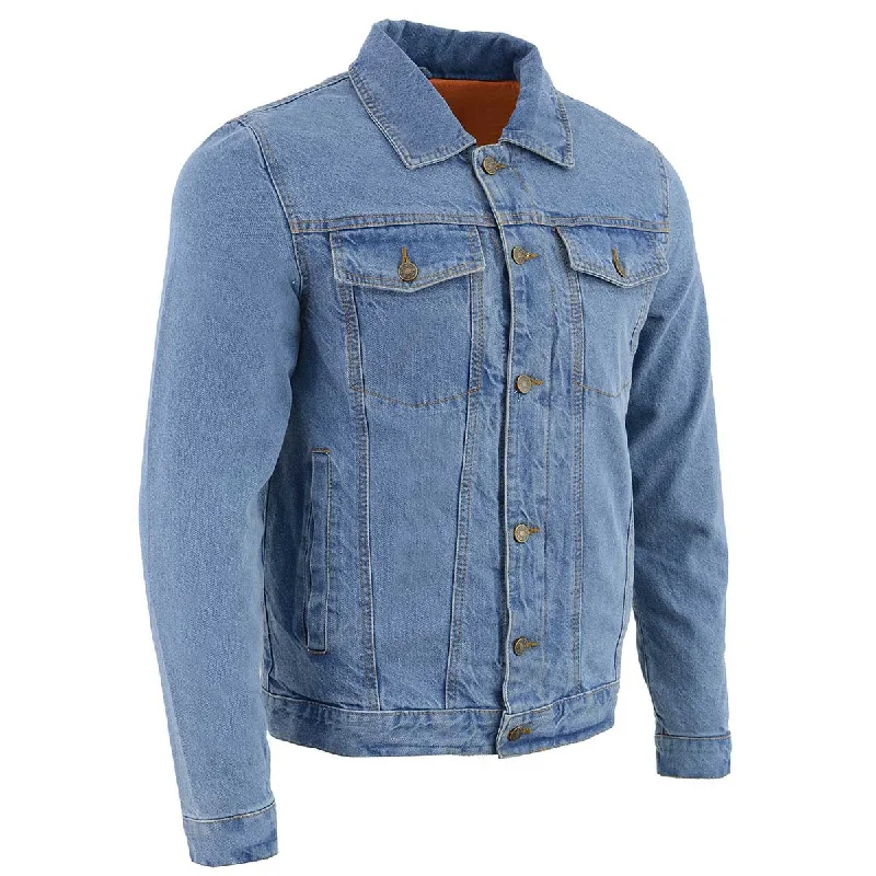 Cozy Outfit Milwaukee Leather MDM1015 Men's Blue Classic Denim Jean Jacket