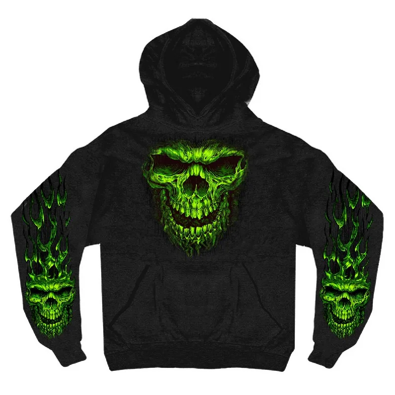 Personalized Series Hot Leathers GMS4023 Men’s Shredder Skull Black Hoodie Sweatshirt Personalized Series Hot Leathers GMS4023 Men’s Shredder Skull Black Hoodie Sweatshirt