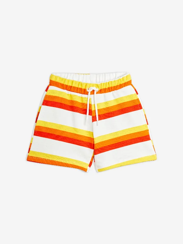 Warm Winter Series Mini Rodini Kids Striped Shorts in Multicolour
