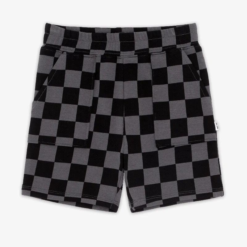 Soft Layers Monochrome Checks Shorts