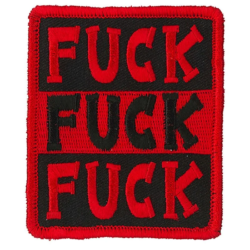 Trendy Items Hot Leathers PPL9868 Fuck Fuck Fuck 3"x 3" Patch