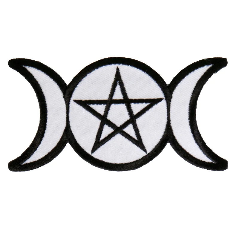 New Design Hot Leathers PPA8632 Pagan Triple Goddess Embroidered 4"X2" Patch