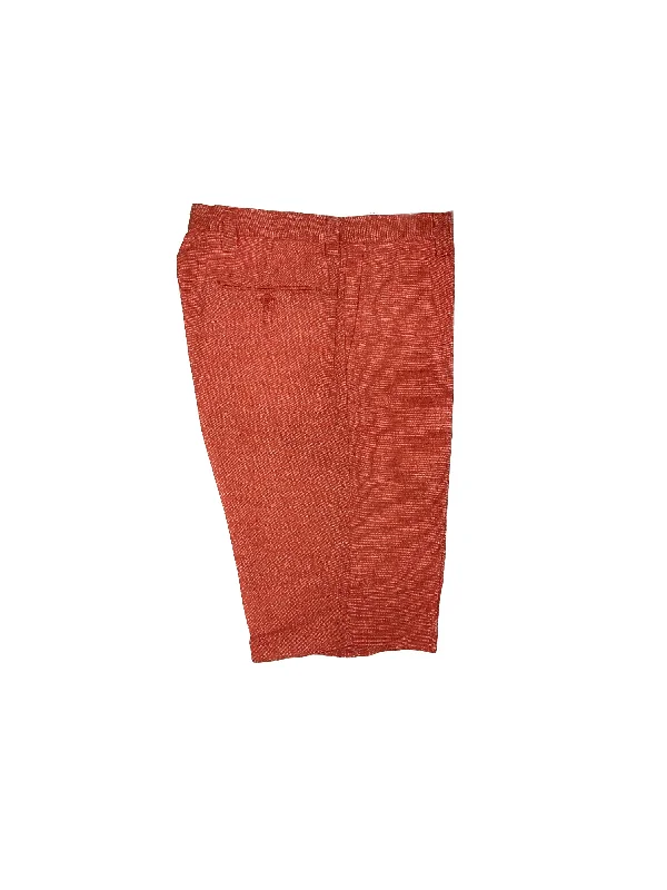 Stretch Design Inserch Linen Shorts P21116--158 Tangy Orange