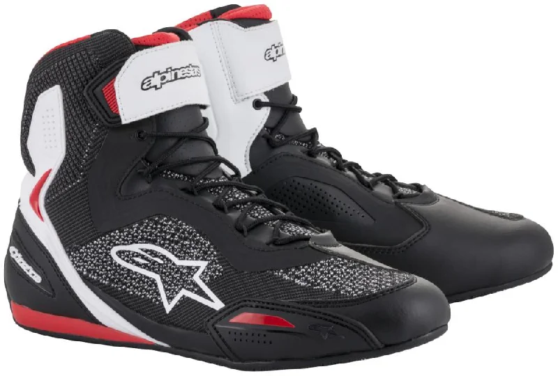 High-end Design Alpinestars Men’s Faster-3 Rideknit Black, White and Red Riding Shoes