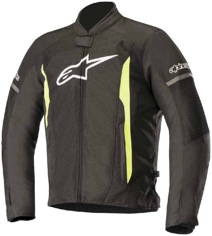 Minimalism Alpinestars Men’s T-Faster Air Black and Fluorescent Yellow Textile Jacket