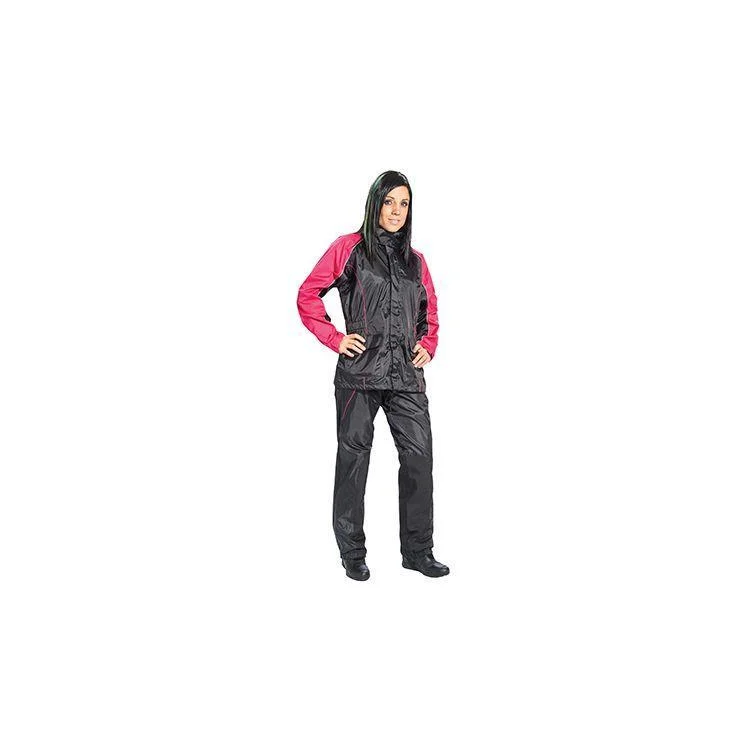 Cozy Lounge Wear Joe Rocket 'RS-2' Womens Black/Pink Rain Suit