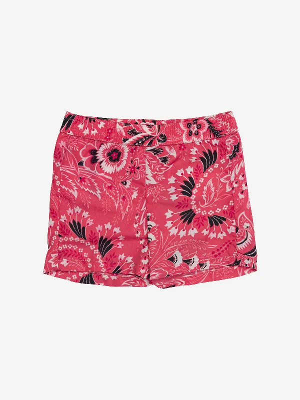 Comfortable Series Etro Boys Floral Paisley Swim Shorts in Pink