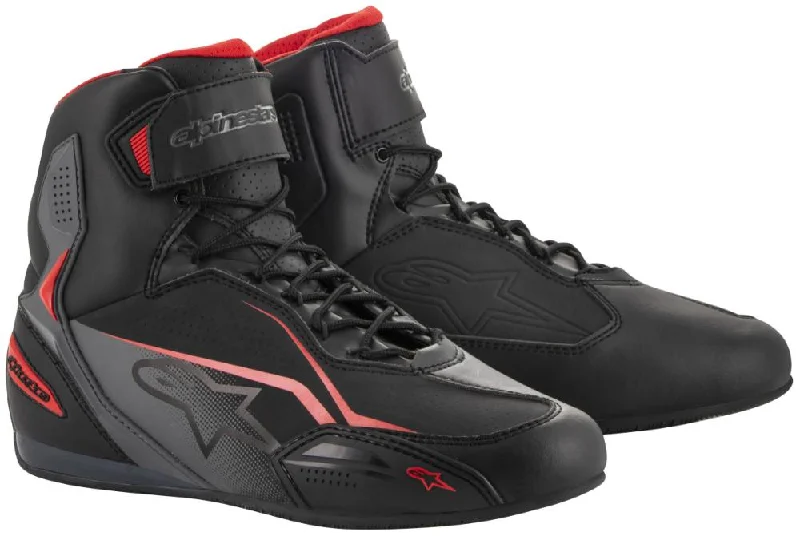 Luxury Temperament Alpinestars Men’s Faster-3 Black, Grey and Red Riding Shoes