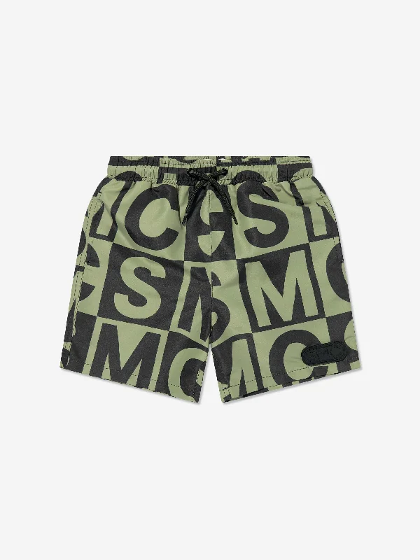 Eye-catching Personality Stella McCartney Boys Logo Block Swim Shorts in Green