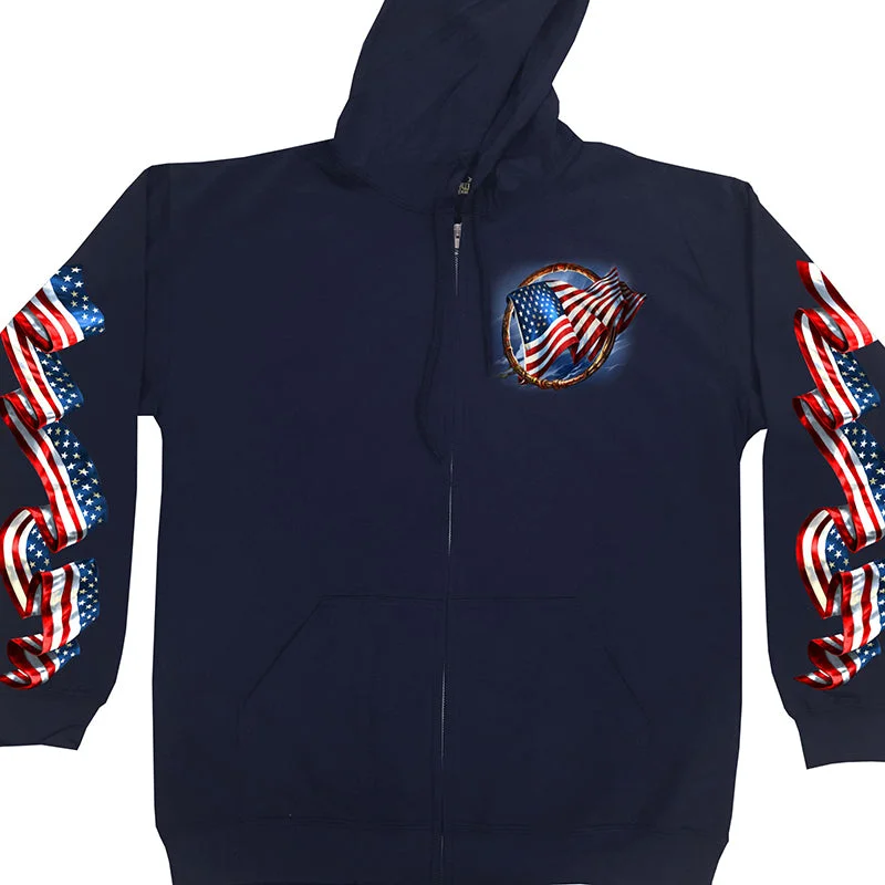 Comfortable Fashion Hot Leathers GMZ4488 Men’s Hoop Eagle Zip Up Navy Hoodie Sweatshirt Comfortable Fashion Hot Leathers GMZ4488 Men’s Hoop Eagle Zip Up Navy Hoodie Sweatshirt