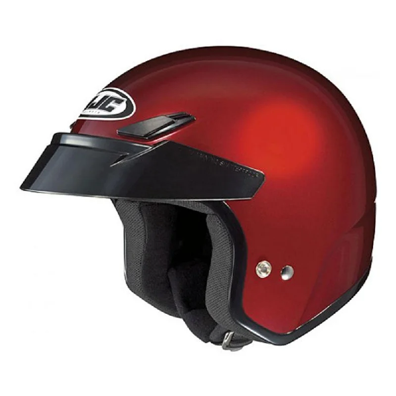 Comfy Chic Wear HJC CS-5N Wine Open Face Helmet
