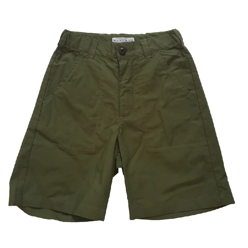 Playful Style Khaki Fatigue Shorts