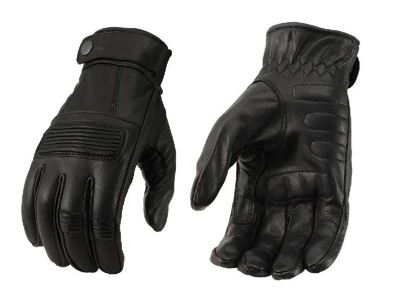Basic Version M Boss Motorcycle Apparel BOS37538 Men's 'Flex Knuckles' Black Premium Leather Riding Gloves with Gel Palm Basic Version M Boss Motorcycle Apparel BOS37538 Men's 'Flex Knuckles' Black Premium Leather Riding Gloves with Gel Palm