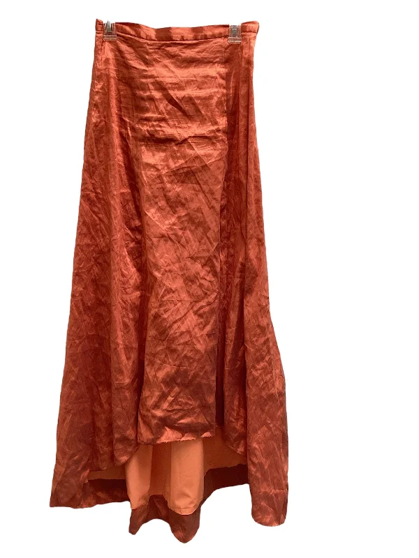 Free And Casual NWT Orange Evening Skirt 4