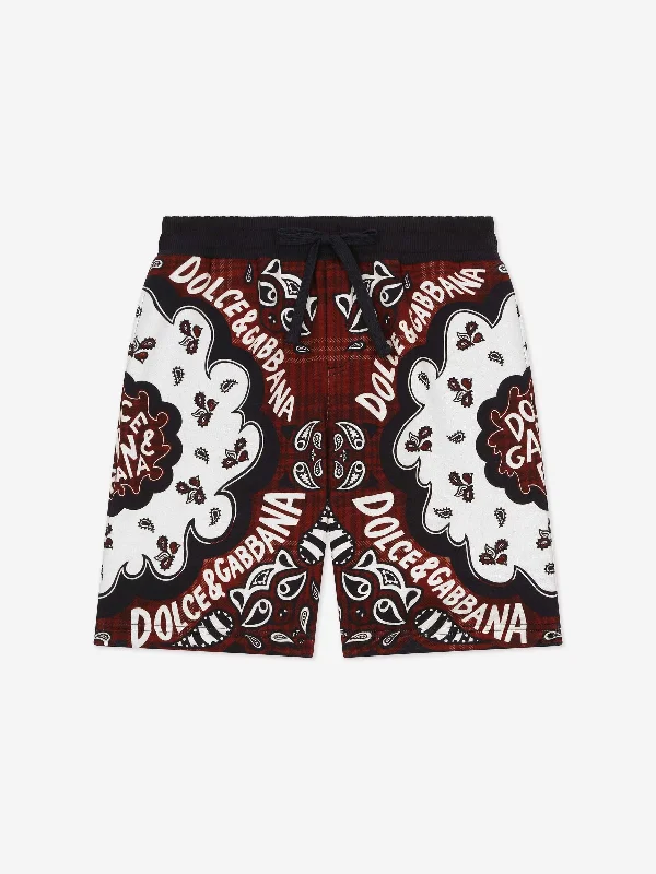 Warm Chic Dolce & Gabbana Boys Bandana Bermuda Shorts in Multicolour