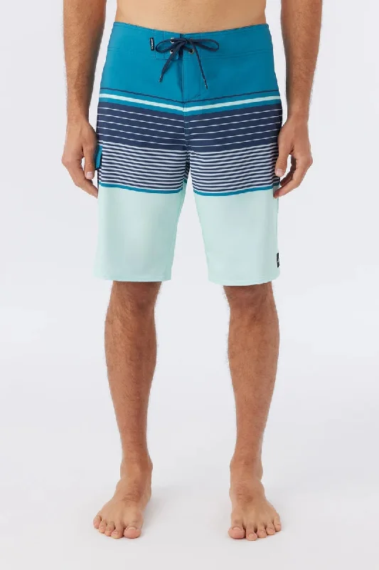 High Street Design Lennox Stripe 21" Boardshorts