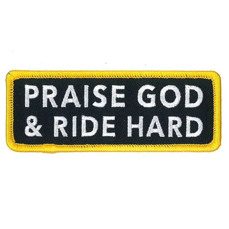 Versatile Comfort Wear Hot Leathers PPL9804 Praise Ride 4"x 2" Patch