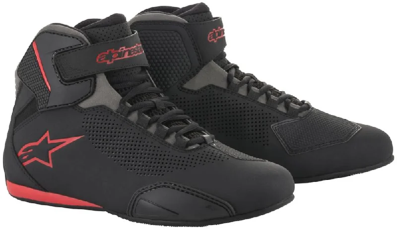 Sexy Fun Alpinestars Men’s Sektor Vented Black, Grey and Red Riding Shoes