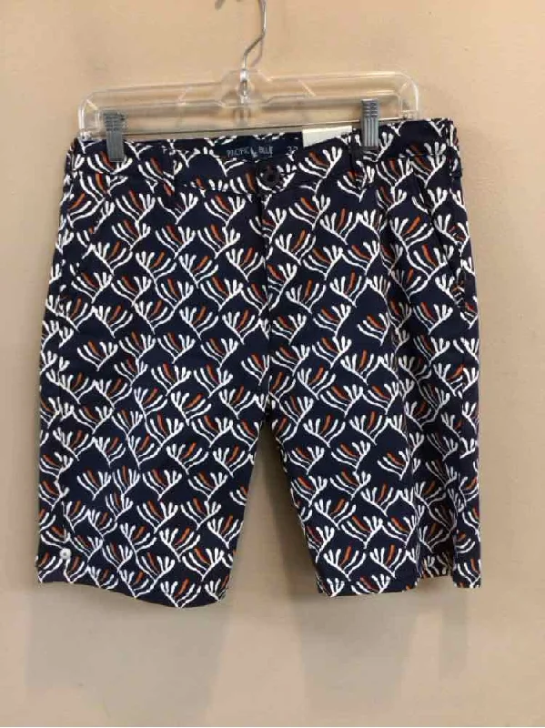 Exquisite Craftsmanship SIZE 32 PACIFIC BLUE Men's SHORTS