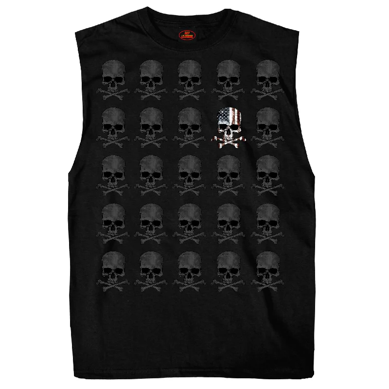 Tropical Style Hot Leathers GMT3440 Men’s Shooter Skull Pattern Sleeveless Black Tank Top Shirt Tropical Style Hot Leathers GMT3440 Men’s Shooter Skull Pattern Sleeveless Black Tank Top Shirt