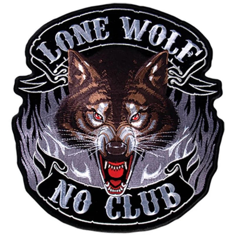 Personal Charm Hot Leathers PPA3850 Lone Wolf, No Club Patch 5" x 5"