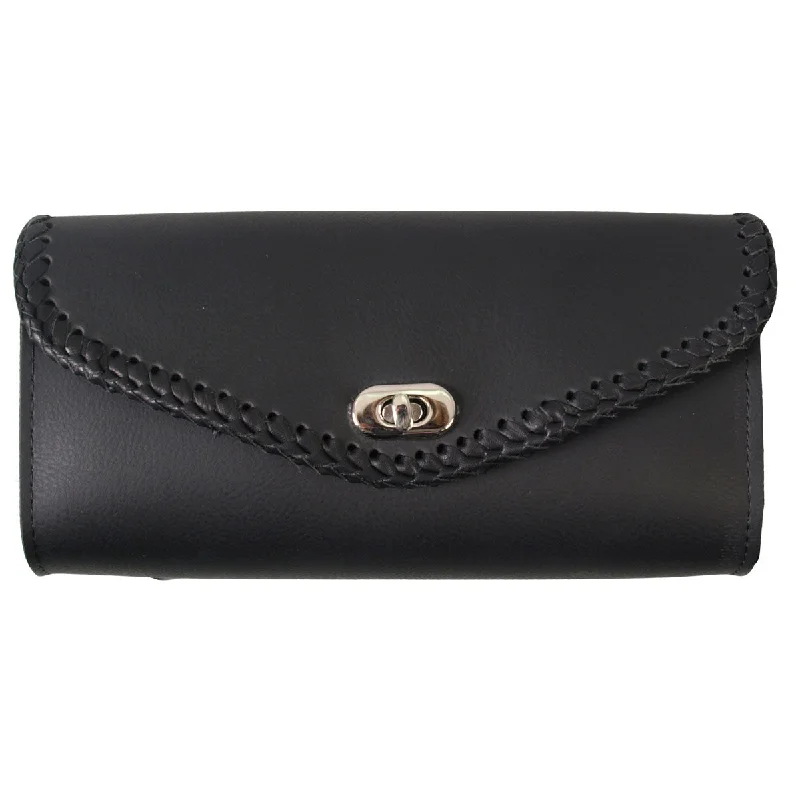 Casual Comfort Wear Hot Leathers WDA1003 PVC Medium Windshield Bag with Laced Detail 10X5X3