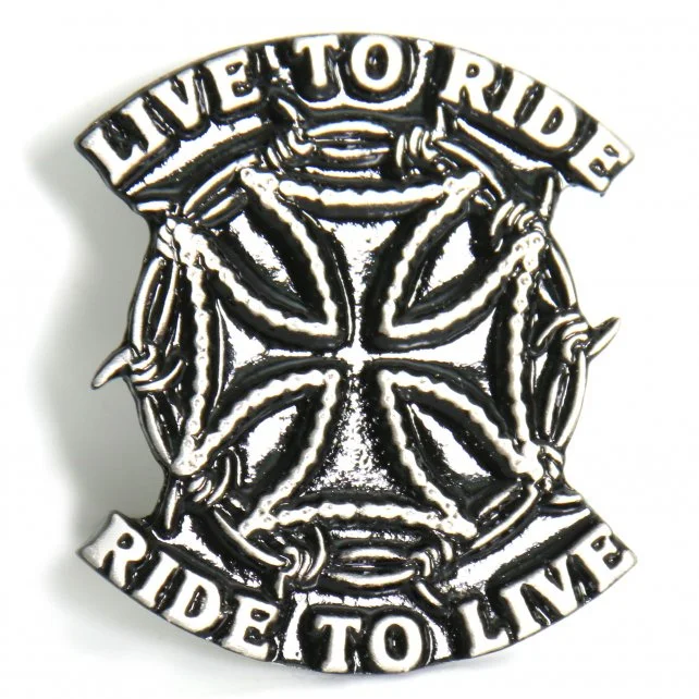 Slim Fit Hot Leathers PNA1005 Live to Ride Pin