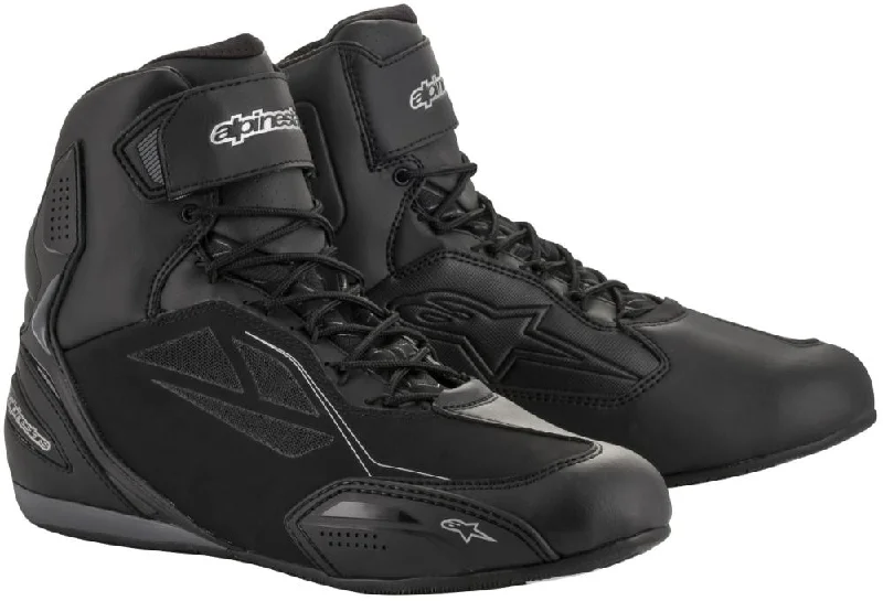 Thin Design Alpinestars Women's Stella Faster-3 Drystar Black and Silver Riding Shoes