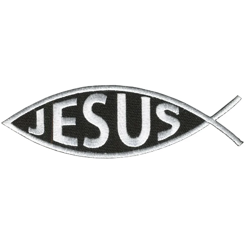 Elegant Fit Hot Leathers PPL9077 Jesus Inside Fish 5" x 2" Patch