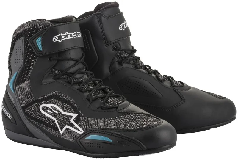 Versatile Items Alpinestars Women’s Stella Faster-3 Rideknit Black and Teal Riding Shoes