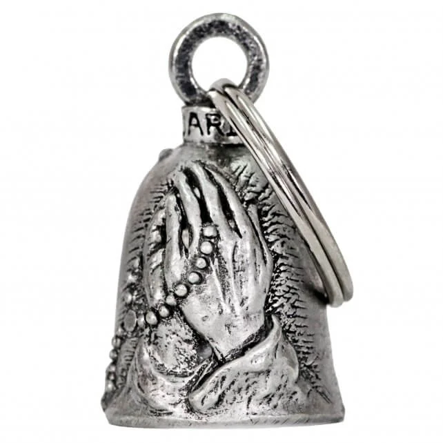 Easy Fashion Hot Leathers BEA1055 Hands with Rosary Guardian Bell