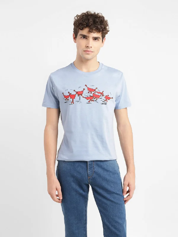 Modern Comfort Wear Men's Graphic Slim Fit T-shirt