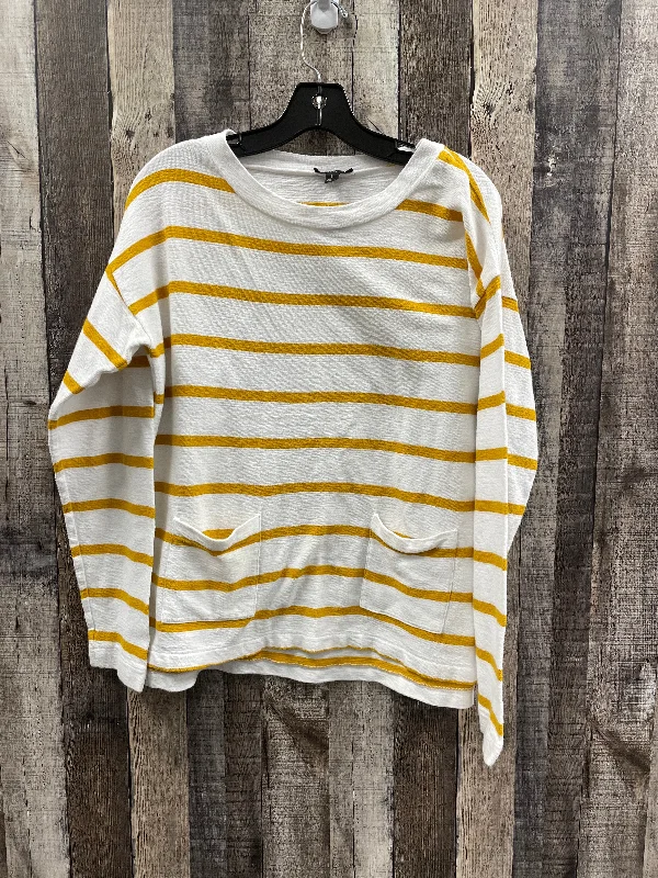Cozy Pants Top Long Sleeve By J. Crew In Striped Pattern, Size: S