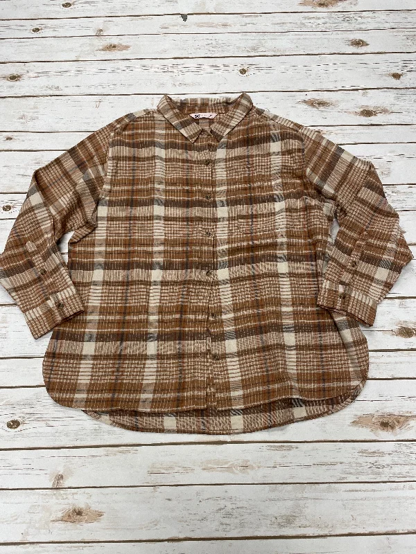 Layered Style Top Long Sleeve By So In Multi-colored, Size: Xxl
